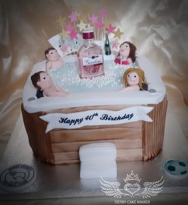 hot tub cake