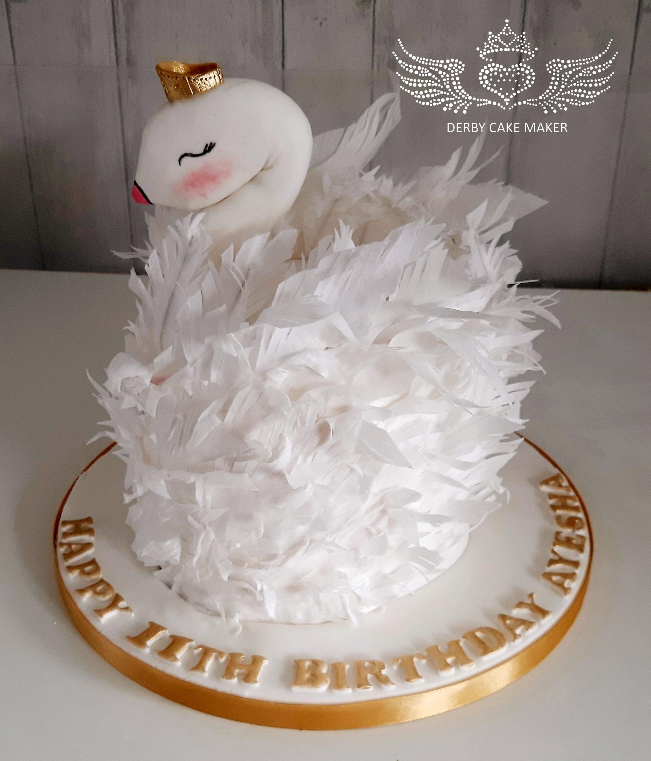 swan cake