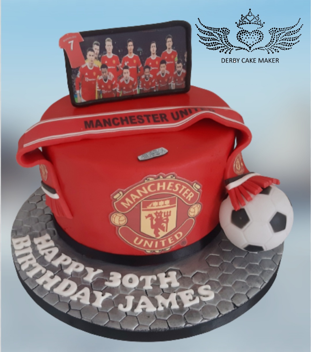 man utd cake