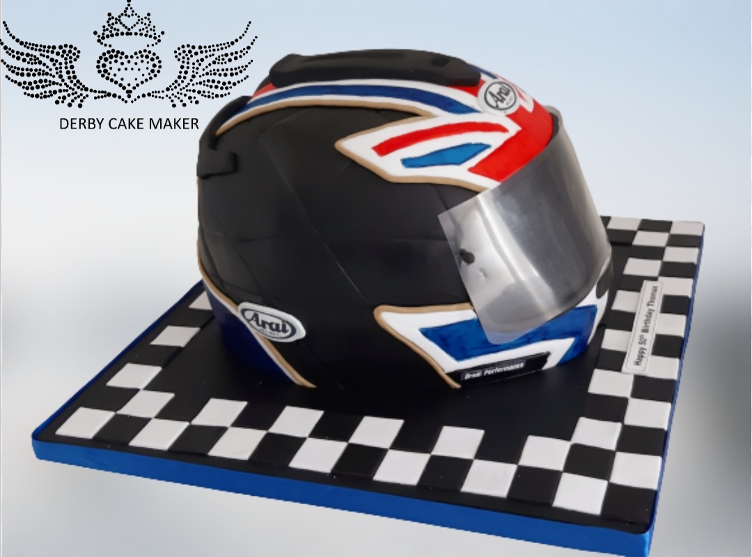 helmet cake