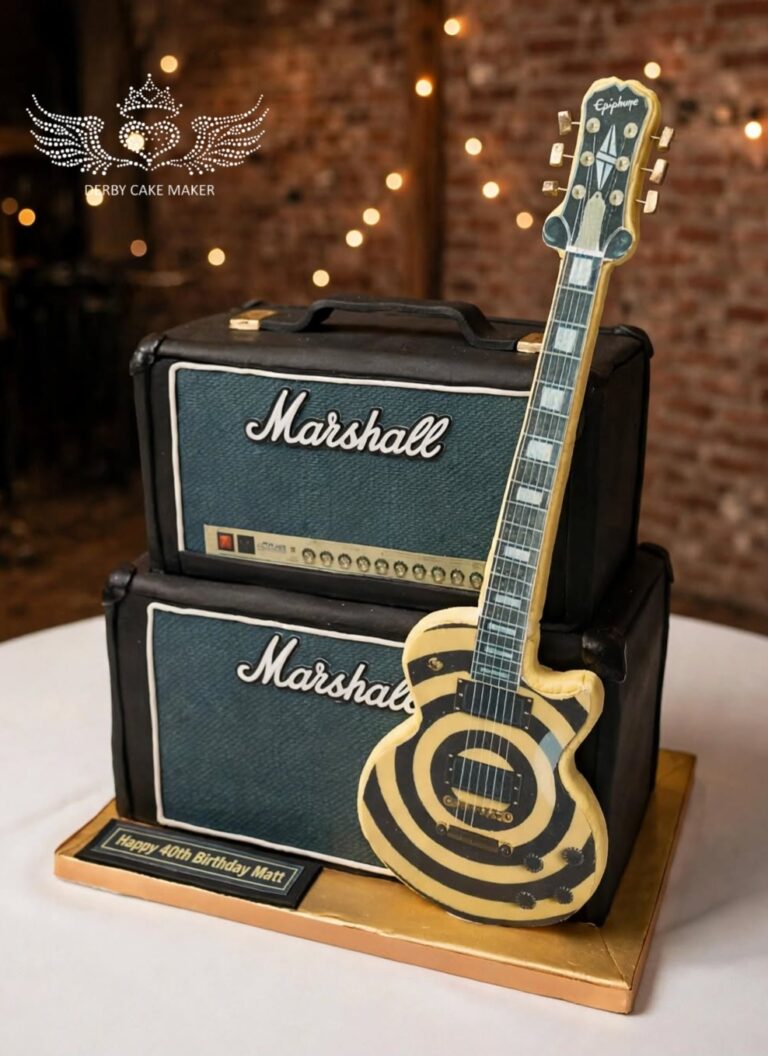 guitar amp cake derby